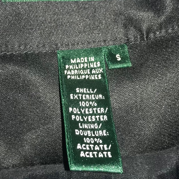 Ralph Lauren Black Trench Jacket Small NWOT - Picture 3 of 4